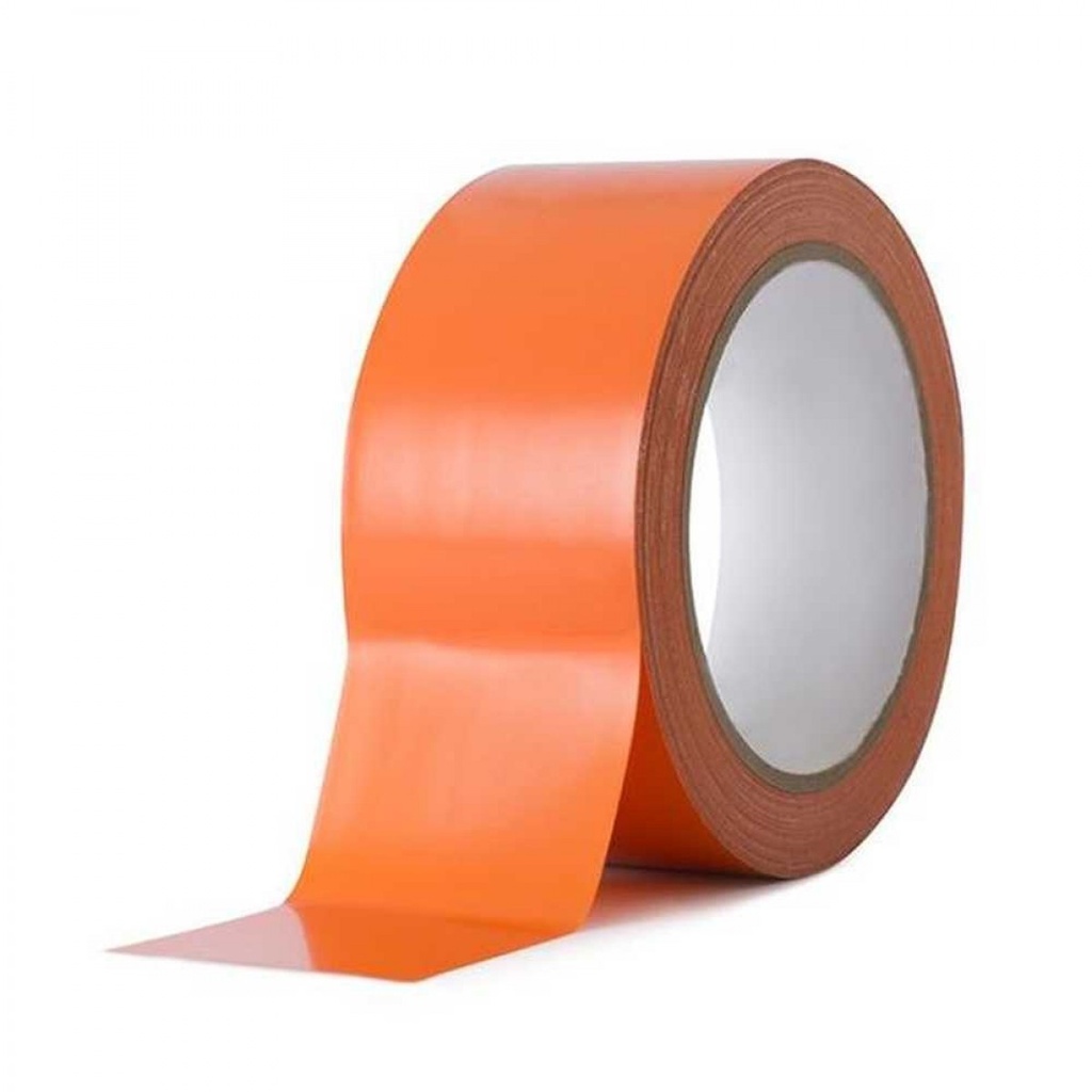 MOTIVE pleistertape gestreept PVC oranje 38x50